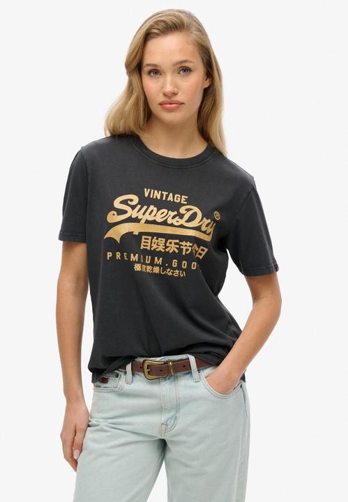 Actual product image Superdry Vl Metallic Relaxed Tee (10XL)