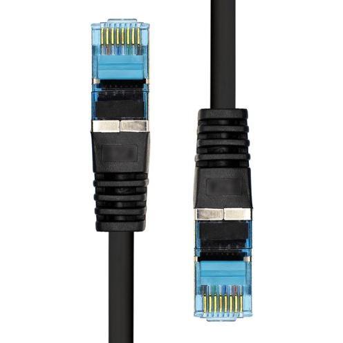 Thumbnail - ProXtend S/FTP CAT6A LSZH AWG 26 CU Black 25CM (S/FTP, CAT6a, 0.25 m), Netzwerkkabel