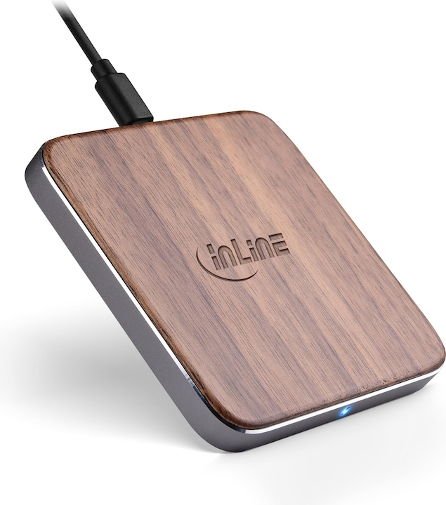 Actual product image InLine Qi woodcharge (10 W)