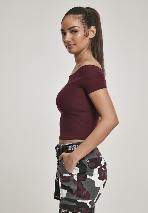 Produktbild Urban Classics Ladies Off Shoulder Rib Tee (M)
