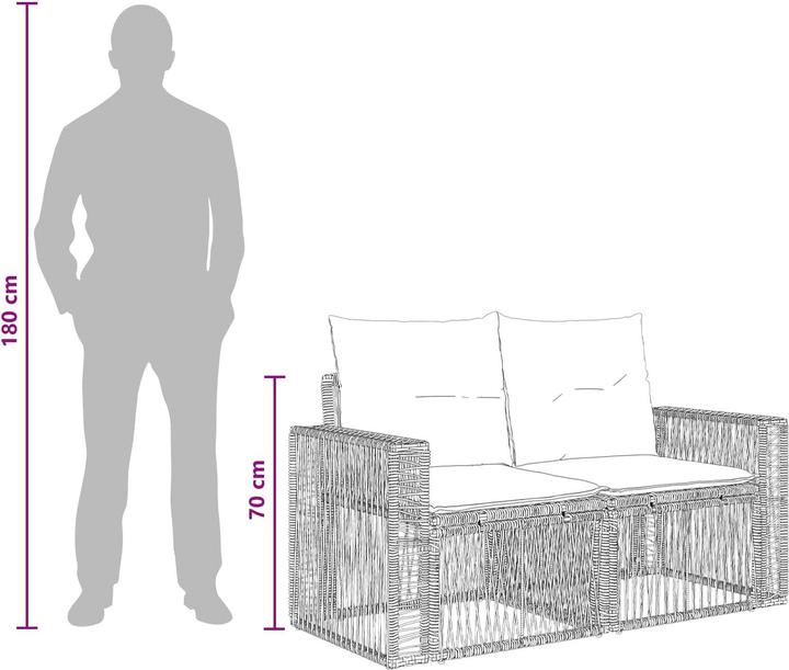Actual product image vidaXL Gartensofa-set