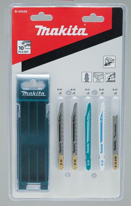 Image du produit Makita Jeu de lames de scie sauteuse 10 pcs. B-44