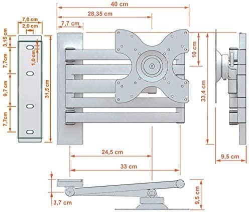 Actual product image DQ Rotate XL (Wall, 40", 15 kg)