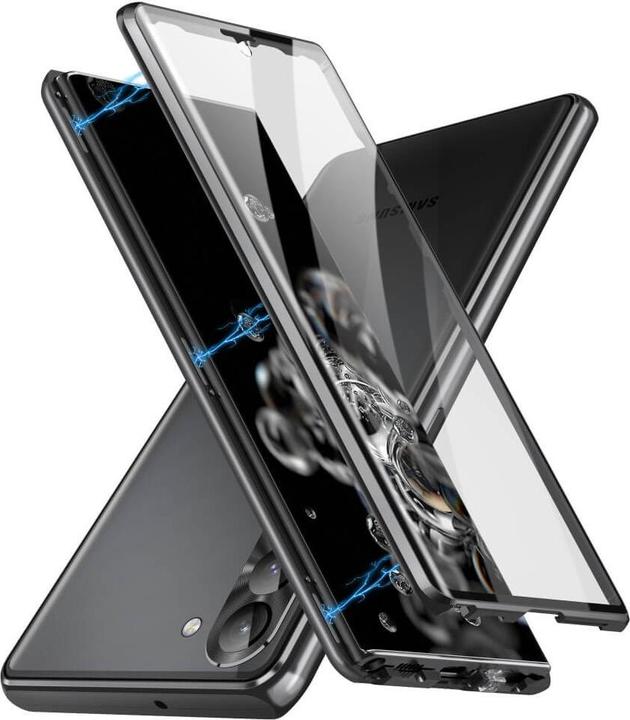 Produktbild Cover-Discount Magnetische Schutzhülle mit Panzerglas schwarz (Samsung Galaxy S24)