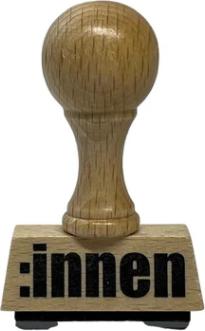 CreaDiva Holzstempel - Gendern