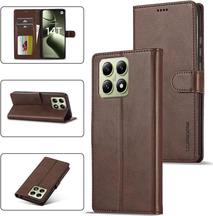 Produktbild LC.Imeeke Xiaomi 14T - Leder Etui Hülle (Xiaomi 14T)