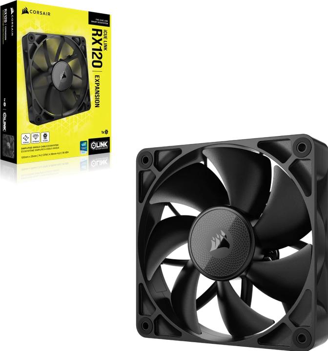 Produktbild Corsair RX Series, iCUE LINK RX120, 120mm Fan, Single Fan (120 mm, 1 x)