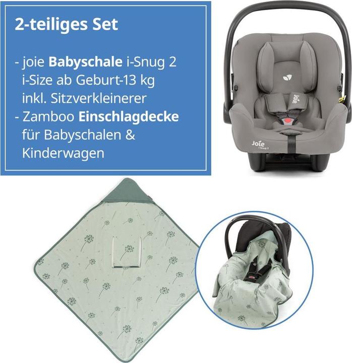 Produktbild Joie Babyschale i-Snug 2 i-Size ab Geburt-13 kg (40 cm-75 Babyschalen (Babyschale, ECE R129/i-Size Norm)