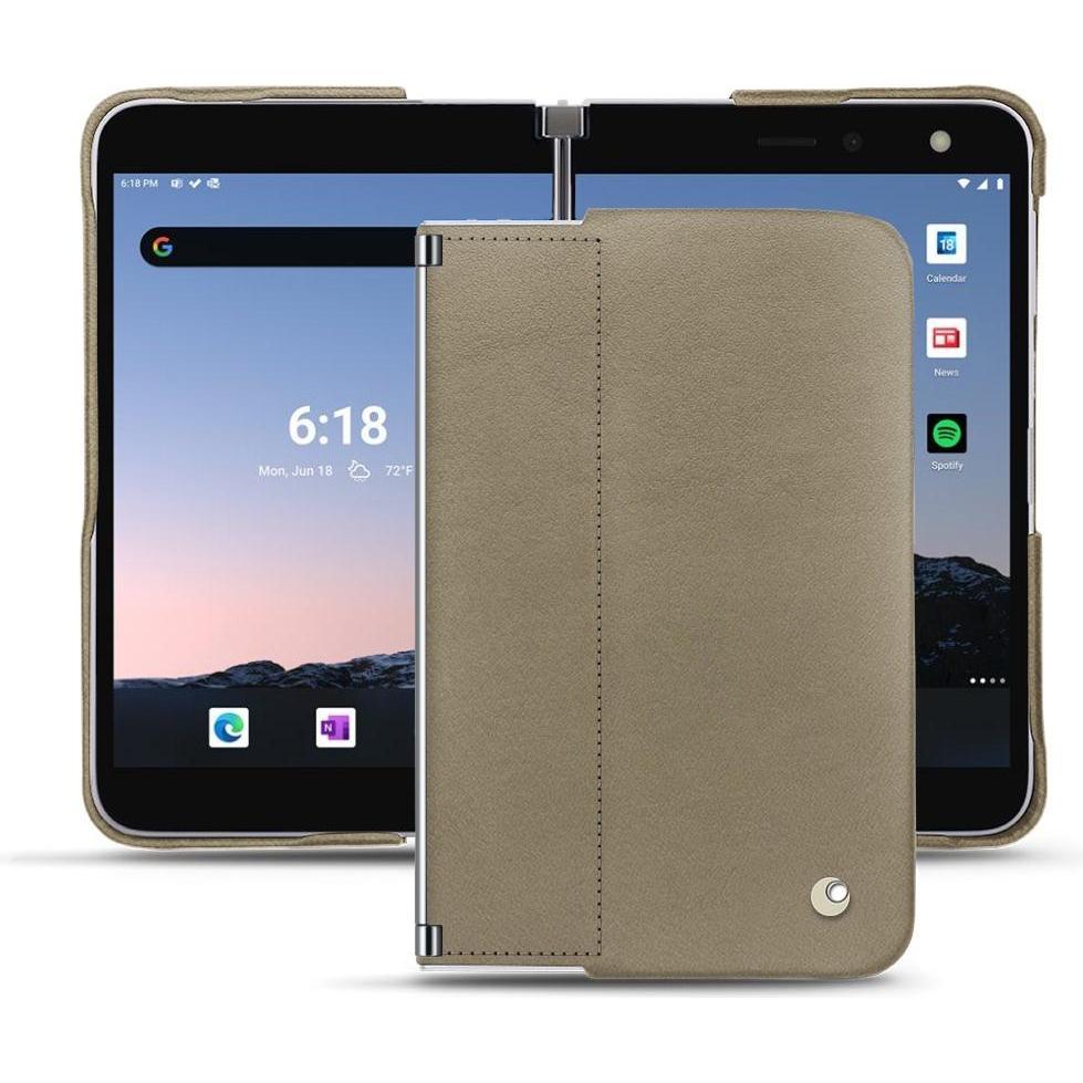 Noreve Lederschutzhülle (Microsoft Surface Duo 2), Smartphone Hülle, Beige