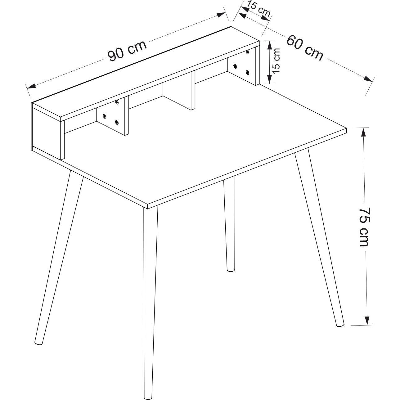Thumbnail - Kalune Design, Schreibtisch, Ronas (90 x 60 x 75 cm)