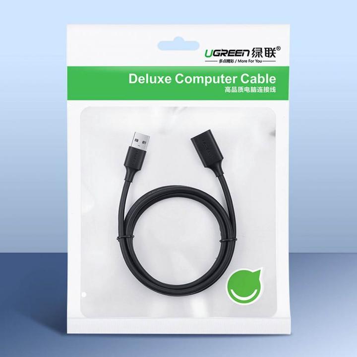 Actual product image Ugreen USB 3.0 extended cable 0.5m (black) (0.50 m, USB 3.0)