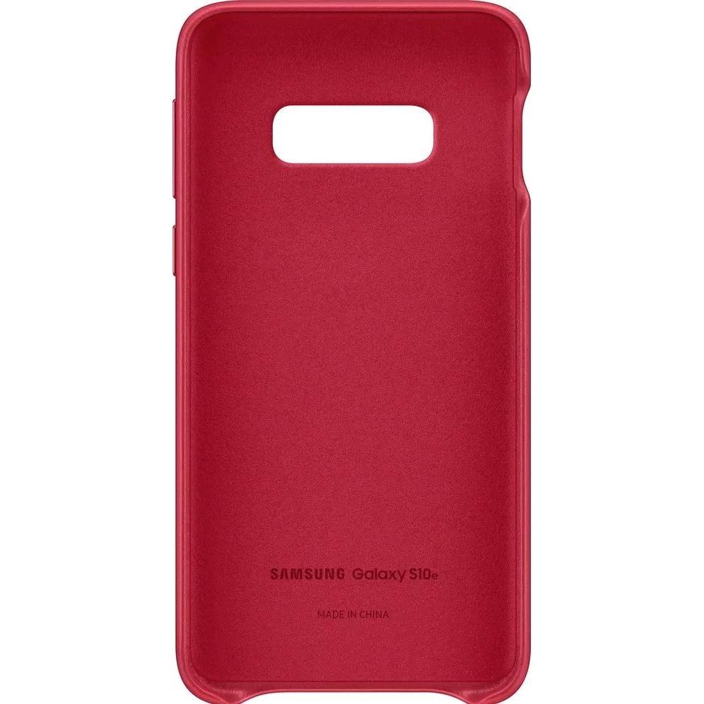 Samsung Leather Cover (Samsung Galaxy S10e), Smartphone Hülle, Rot