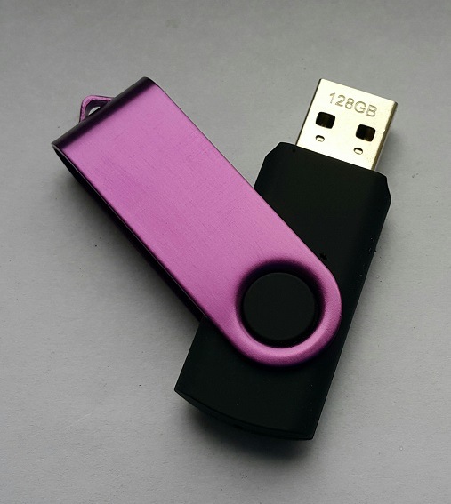 Image du produit IMRO AXIS / Clé USB 128G (128 GB, USB 2.0, Purple) (128 Go, USB-A, USB 2.0)