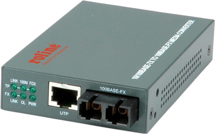 Roline Fast Ethernet Konverter RJ-45 / SC, Loop-back (Media Konverter)