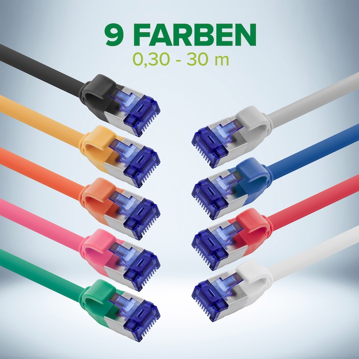 Produktbild InLine Patchkabel Slim (S/FTP, CAT6a, 30 m)