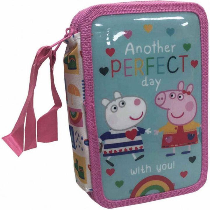 Image du produit CyP Brands Pepa Pig trousse à crayons à trois compartiments