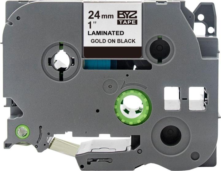 Actual product image Hermex Alternatives Etikettenband zu Brother TZe-354 Beschriftungsband (2.40 cm, Black, Gold)