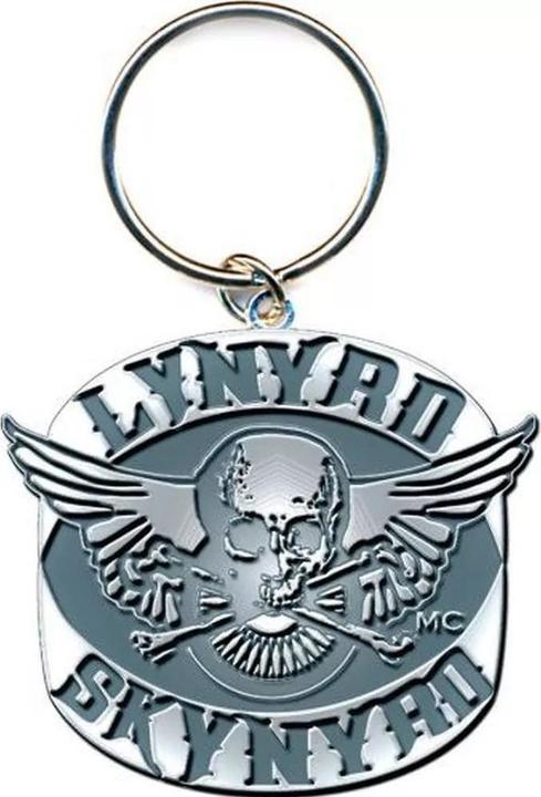Actual product image Lynyrd Skynyrd Biker Patch Logo Keyring