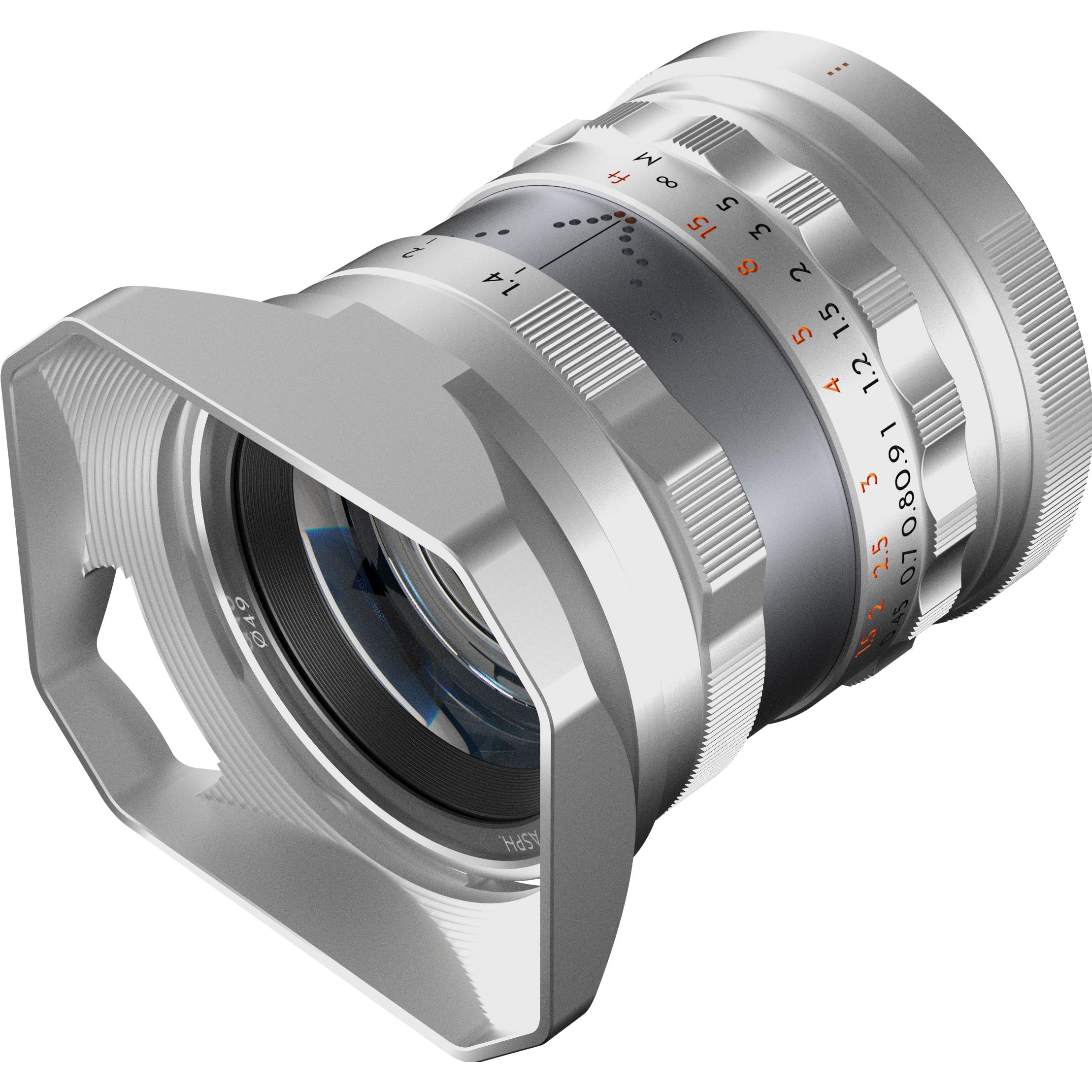Thumbnail - Thypoch Full-frame Photography Lens Simera 35mm f1.4 for Fujifilm X Mount - Silver (Fujifilm X, Vollformat), Objektiv, S...