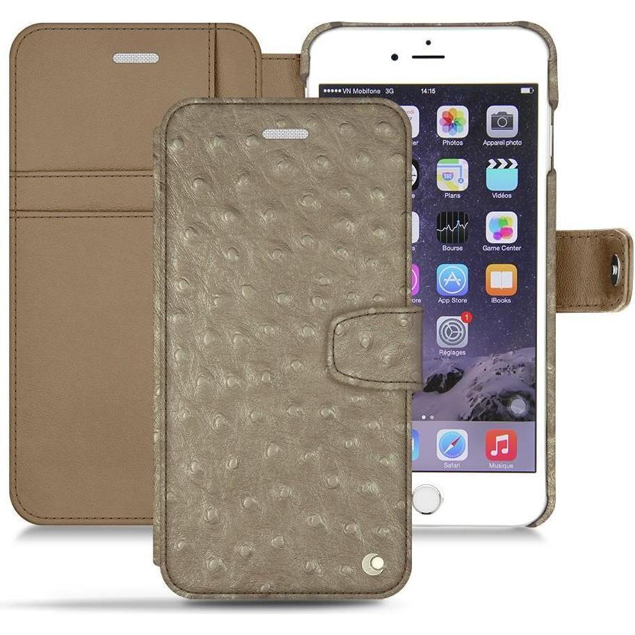 Noreve Lederschutzhülle Wallet (Apple iPhone 6s), Smartphone Hülle, Beige