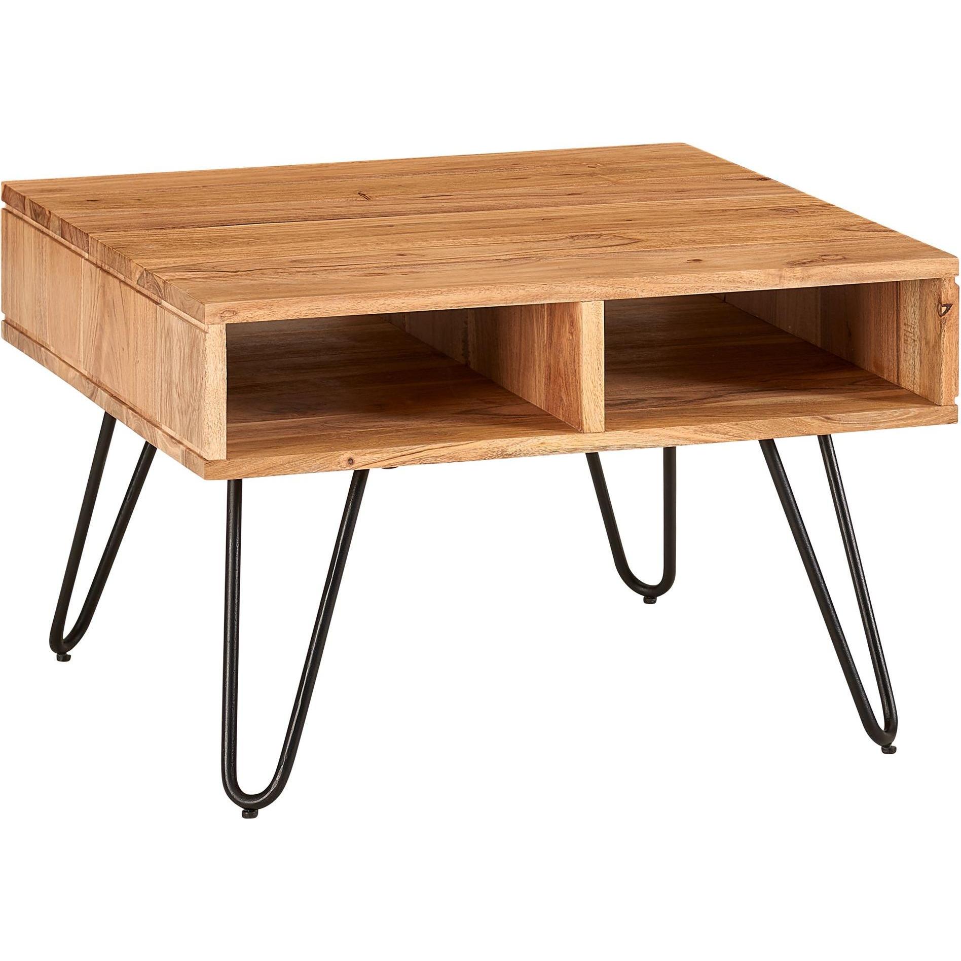 FineBuy, Couchtisch + Beistelltisch, Ezekiel (60 x 60 x 40 cm)