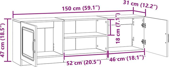 Image du produit vidaXL TV-Ständer (150 x 31 x 47 cm)