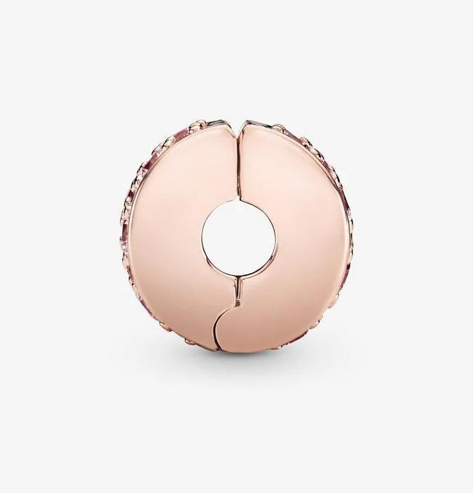 Immagine prodotto Pandora Clip Pavé Shine Pink in Rosé (Argento 925, Gioiello)