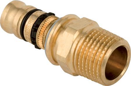 Actual product image Geberit Mepla press fitting transition piece gunmetal 32 mm x 1 1/4 " AG 604.538.00.5 (Press connection)