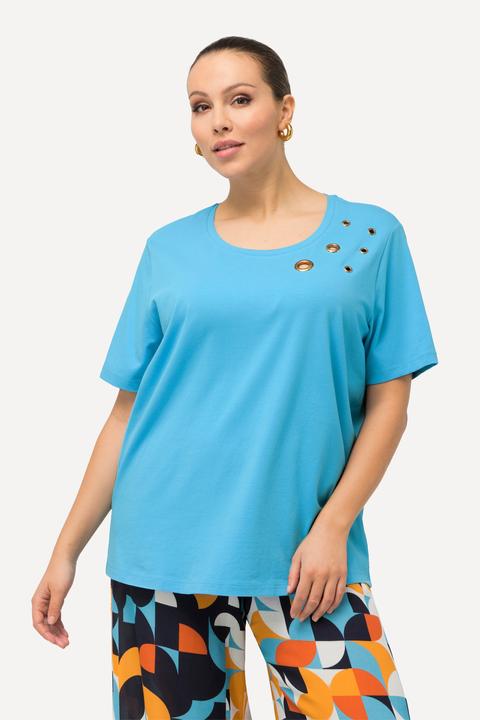 Produktbild Ulla Popken T-Shirt, Schmuckösen, Rundhals, Halbarm (42, 44)