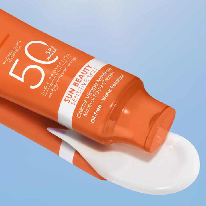 Actual product image Lancaster Sun Beauty Mineral Face Crème Sun Protection Factor 50 (Sun cream face, SPF 50, 50 ml)