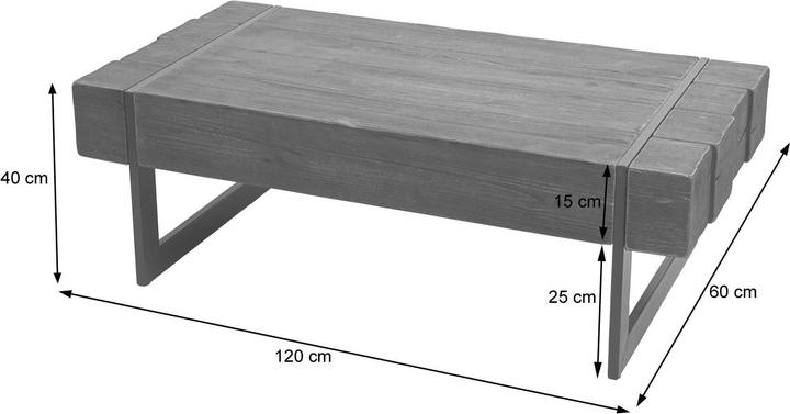 Image du produit JOHN316 Couchtisch (60 x 120 x 40 cm)