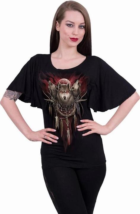 Immagine prodotto Spiral Cry Of The Wolf Top Manica a Pipistrello Donna (3XL)