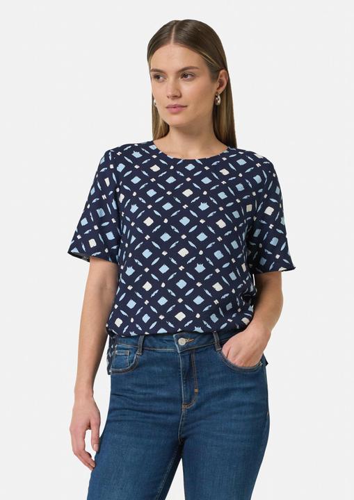 Image du produit Comma Bluse Twilllbluse mit All-over-Print (42)