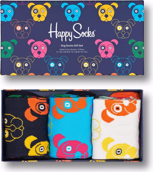 Actual product image Happy Socks Mixed Dogs (pack of 3, 36 - 40)