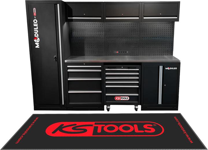 Produktbild KS Tools Werkstatt-Schranksystem, Edelstahlplatte (264 cm, 195.50 cm)