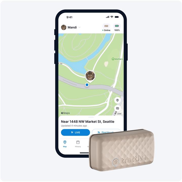 Produktbild Tractive GPS Mini (One Size, Katze, Allgemein)