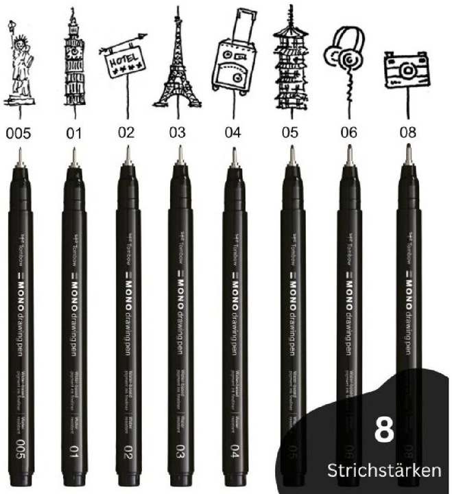 Produktbild Tombow Mono Drawing Pen (Schwarz, 1 x)