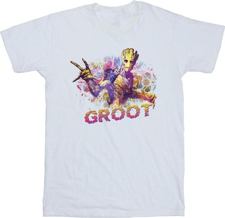 Actual product image Mens Guardians Of The Galaxy Abstract Groot T-Shirt (L)