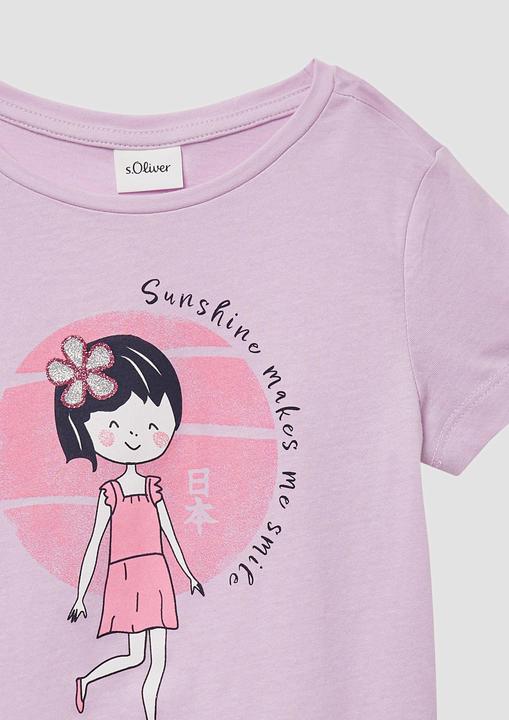 Produktbild S.Oliver T-Shirt T-Shirt mit Glitzerprint (92)