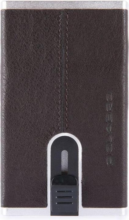 Immagine prodotto Piquadro Leather Card Holder, Square Sliding System, Brown, Unis