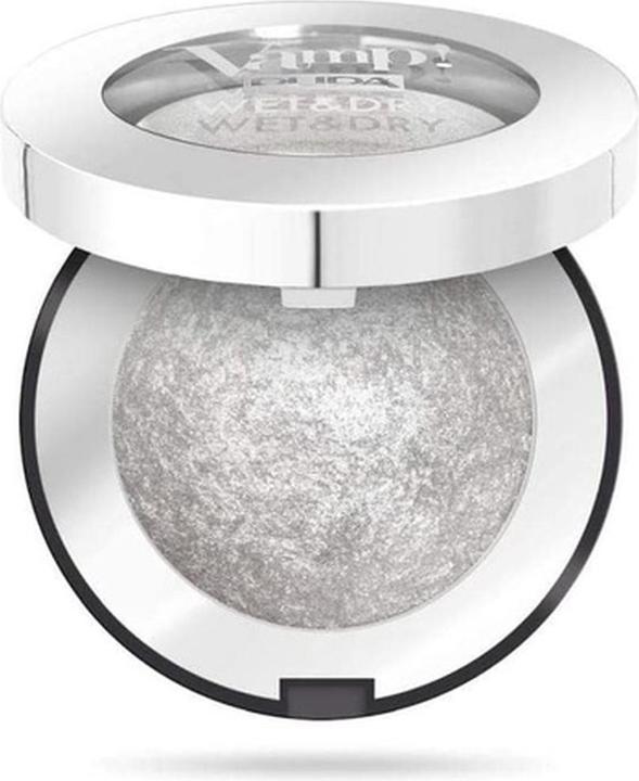 Actual product image Pupa Milano Highly pigmented eyeshadows Vamp! (Compact Eyeshadow) 1.5 g - Shade: 302 Pure Silver - (Pure Silver)