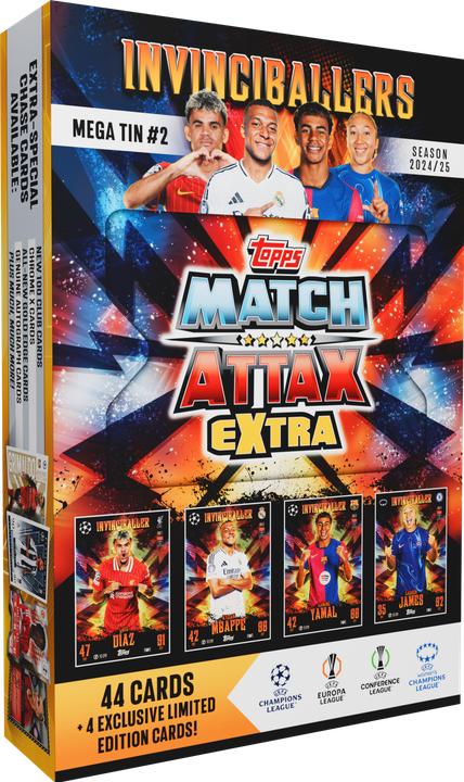 Produktbild Topps Match Attax Champions League EX 2025 Mega Tin (Englisch, Booster Pack)