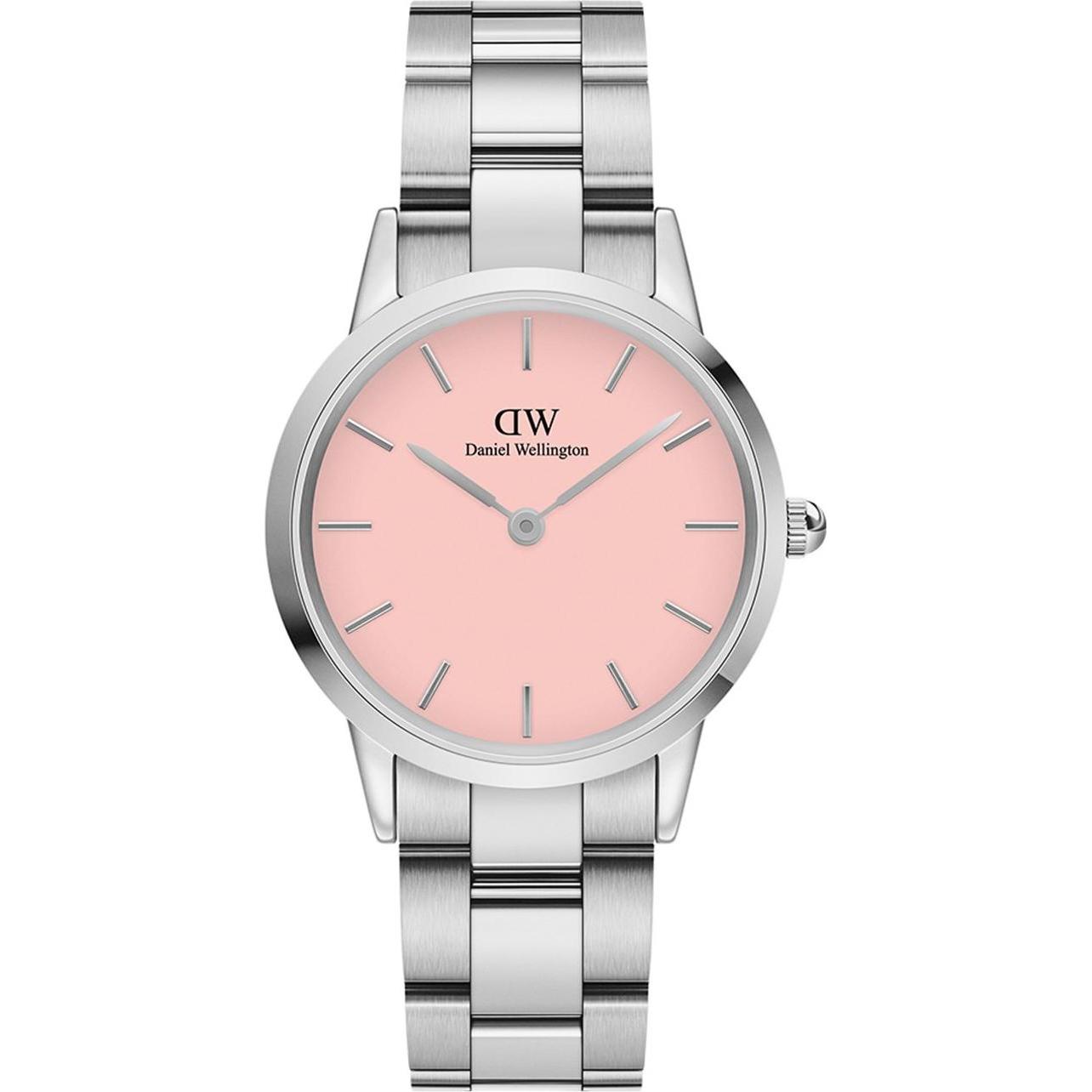 Daniel Wellington Argento Orologio Da Polso, Iconic Link Blush Silver (32 Mm), (Orologio Da Polso Analogico, 32 Mm)