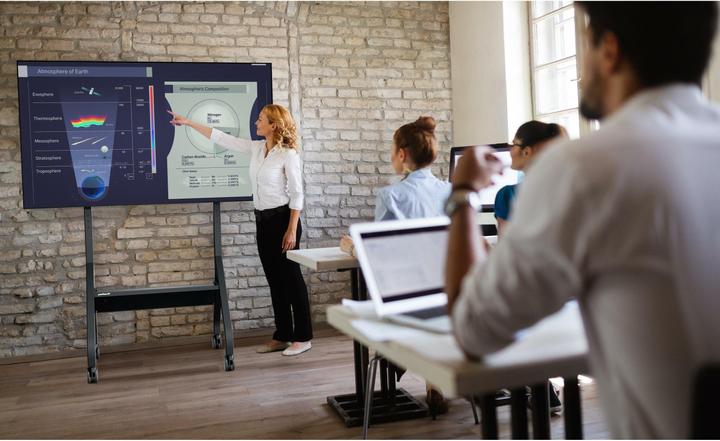 Produktbild Peerless AV trolley with shelf for displays up to 110inch inches up to 136kg up to VESA 900x600 colo (136.10 kg, 55" - 110")