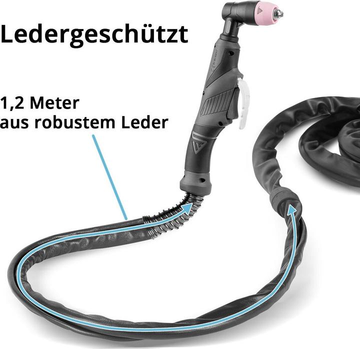 Actual product image Stahlwerk Plasma cutting torch AG-60 SG-55 leather-protected 5 m hose package