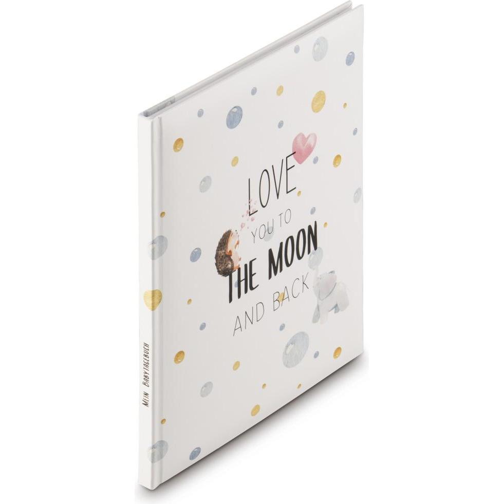 Hama, Fotoalbum, Babytagebuch "To The Moon”, 22x29 cm, 46 illustrierte Seiten