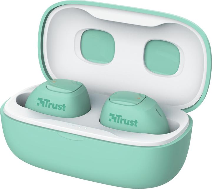 Actual product image Trust Nika Compact Blueth Earphones Mint (ANC, 8 h, Wireless)