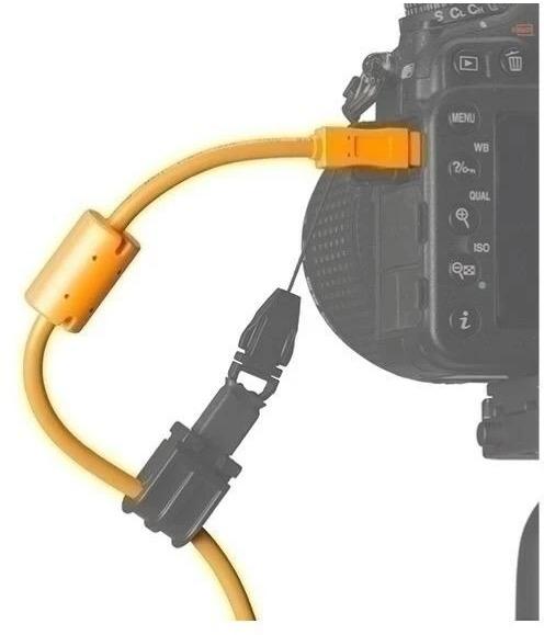 Actual product image Tether Tools Cable TetherPro USB 2.0 to USB 2.0 Micro-B 8-Pin, 4.6 m Org (4.60 m, USB 2.0)