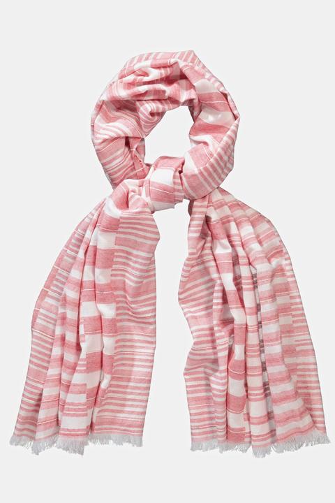 Immagine prodotto Ulla Popken Sciarpa con texture a righe ed effetto metallico