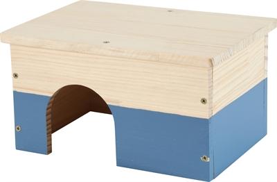 Zolux Neolife Houten Huisje Cavia Blauw - 35X21X16 Cm